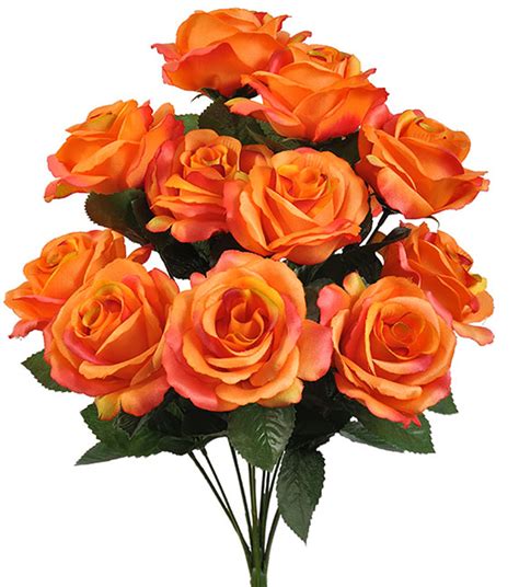 Twiggy rustic candlelit ceremony and table centrepieces. $9.99 - Burnt Orange 12 Open Long Stem Roses Silk Wedding ...