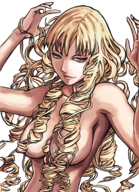 Rule 34 Anastasia Claymore Arms Up Blonde Hair Breasts Censor Hair Claymore Colored