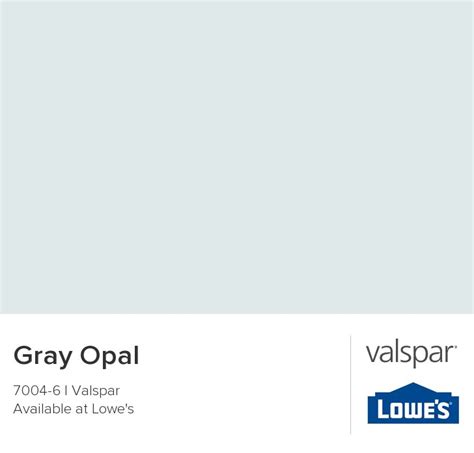 Gray Opal From Valspar Valspar Paint Colors Color Chip