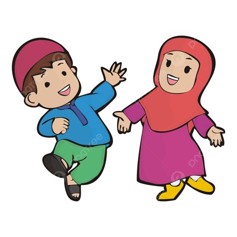 Happy Muslim Kids Happy Muslim Kids Png Transparent Image And