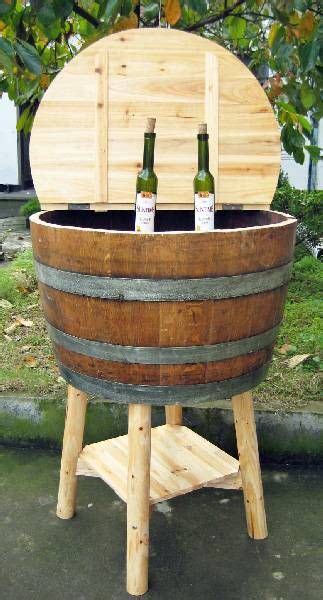 Oak Barrel Cooler Wine Barrel Furniture Barrel Decor