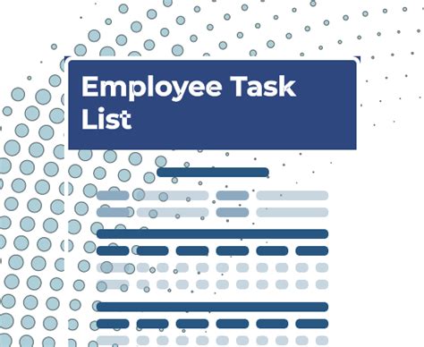 Employee Task List Templates Download Print For Free