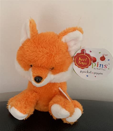Fox Soft Toy 14cm Tall Childrens Stuffed Animal Cuddly Plush Keel Toys