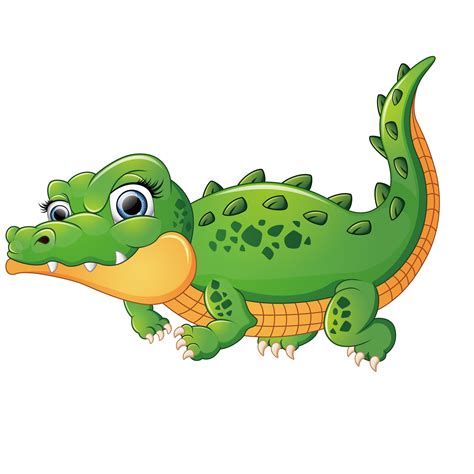 Cute Alligator Cartoon Clip Art