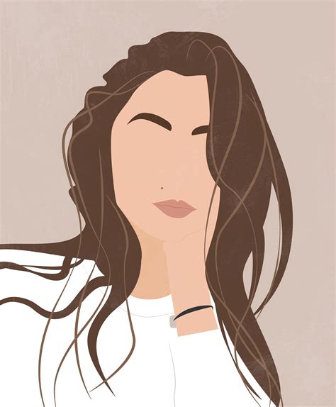 Custom Digital Portrait Drawing from Photo Minimalist | Etsy in 2020 | Girls cartoon art ...