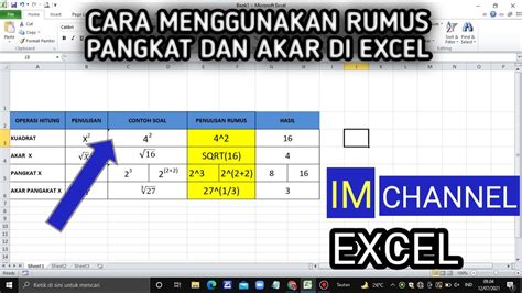 Cara Perhitungan Akar Di Excel Warga Co Id