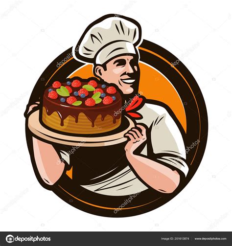 Cartoon Pastry Chef