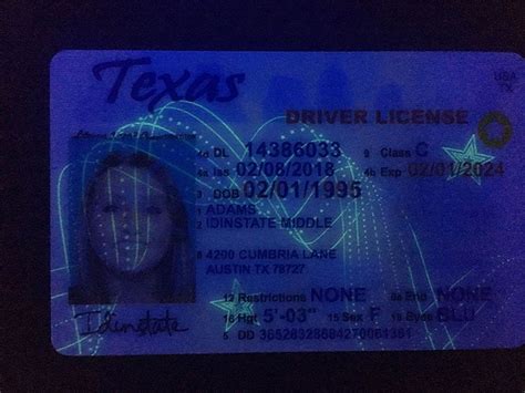 Best Texas Fake Idfake Id Texas Visa Card Numbers Id Card Template