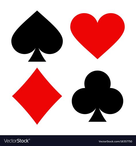 Playing Card Symbols Royalty Free Vector Image