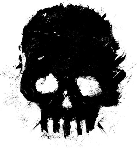 4 Grunge Skull Png Transparent