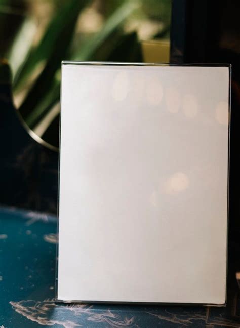 Download Download White A4 Placard Mockup Inside Of An Acrylic ...