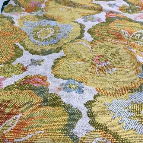 Large Floral Tapestry Upholstery Fabric Mid Weight In Etsy