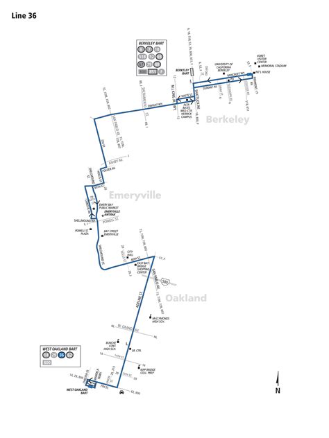 36 Bus Route - AC Transit - SF Bay Transit