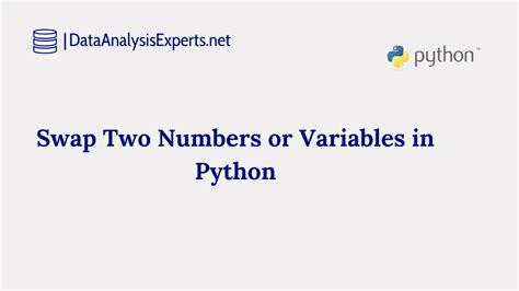 Python Program Swap Two Numbers In Python