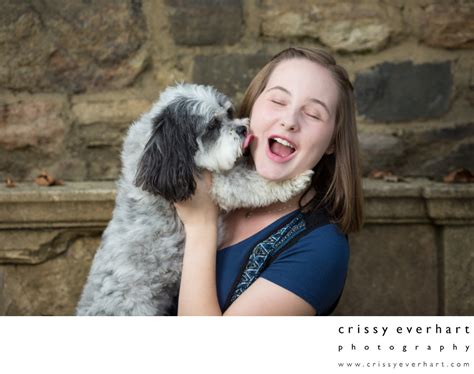 Senior Portraits With Dog Pet Photographer