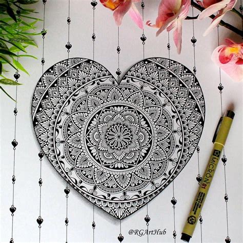 Heart Mandala 💕 Mandala Tattoo Design Mandala Tattoo Lace Tattoo Design