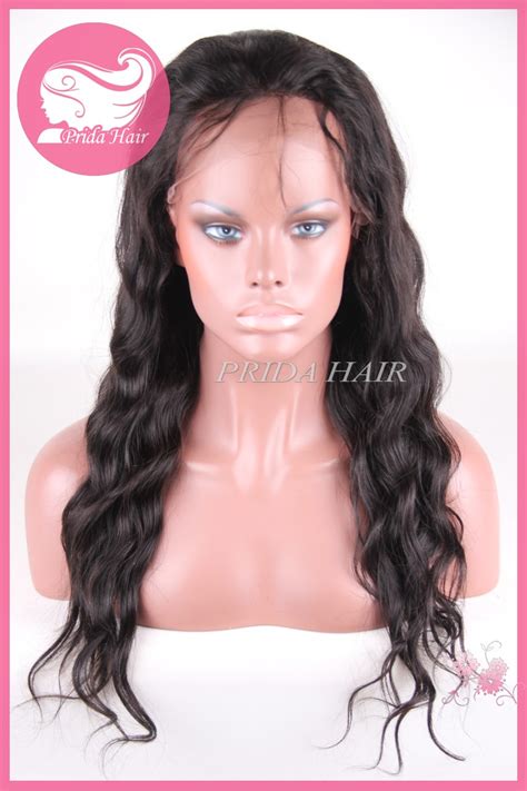 18inch Brazilian Virgin Hair Natural Color Glueless Full Lace Wigs Pwa 666