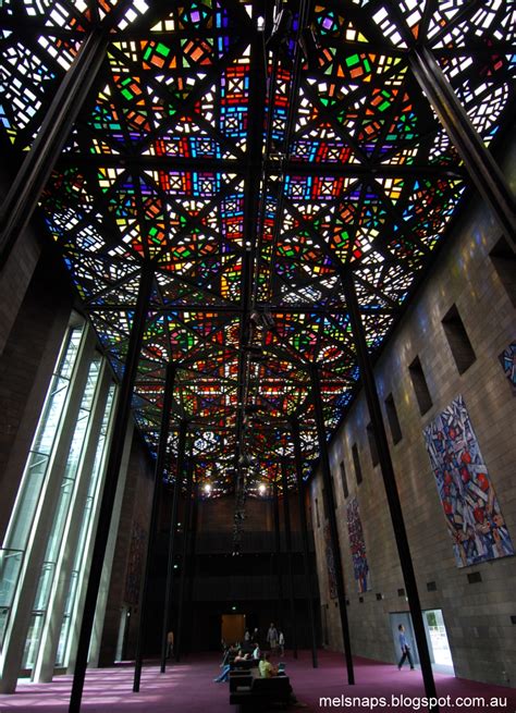 The glass ceiling is a metaphor for an invisible barrier to advancement. MELBOURNE.SNAPS: The World's Largest Suspended Stained ...
