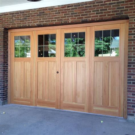 Custom 9 X 14 Douglas Fir Bi Fold Garage Doors By The Plane Edge Llc