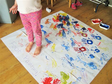 Hand And Feet Painting — Welton Free Rangers Forest School Nursery