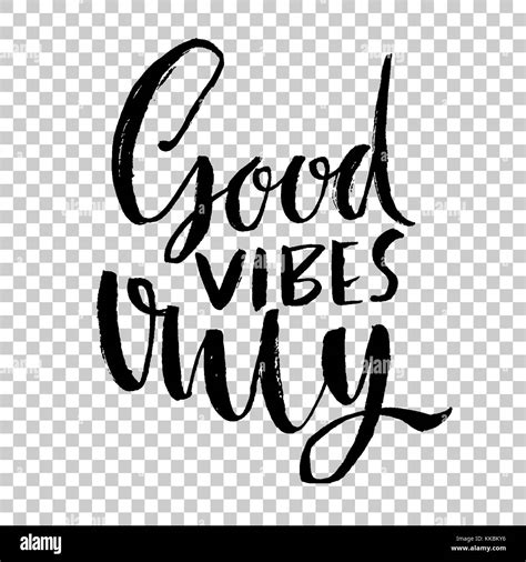 Good Vibes Only Hand Drawn Dry Brush Lettering Modern Calligraphy