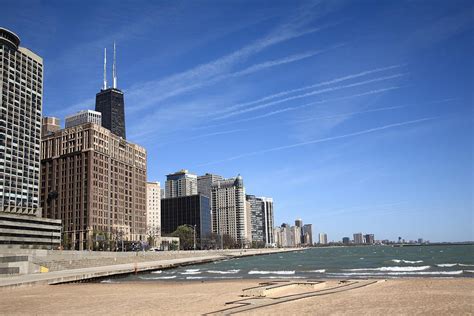 Chicago Skyline And Beach Photograph By Frank Romeo