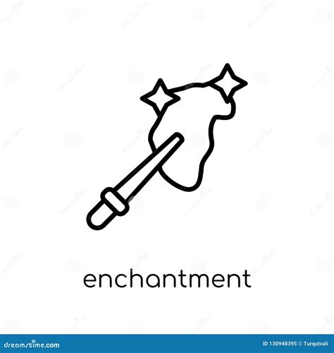 Enchantment Icon Trendy Modern Flat Linear Vector Enchantment I Stock