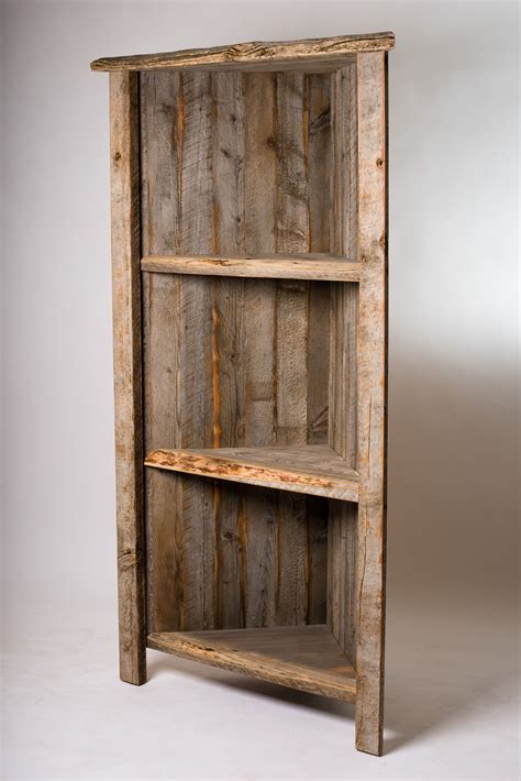 Corner Shelf Handcrafted From Reclaimed Barnwood By Mortise Tenon