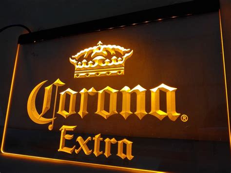 Le013 Corona Extra Beer Bar Pub Cafe Led Neon Light Sign In Plaques