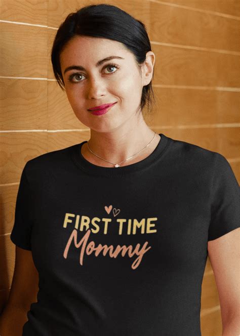 First Time Mommy Exclusive Premium T Shirt For Women Premium Design Catch My Drift India