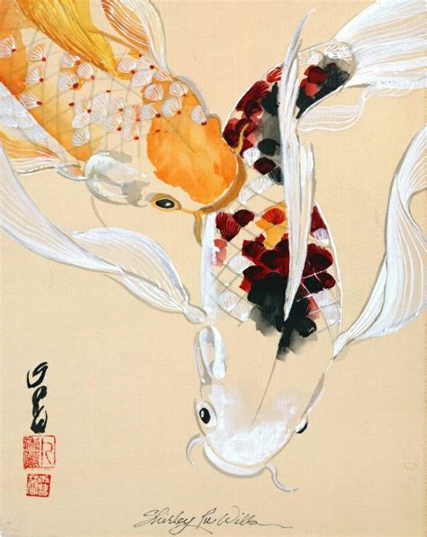 Koi Beautiful Japanese Theme Japanese Prints Japanese Koi Koi Art