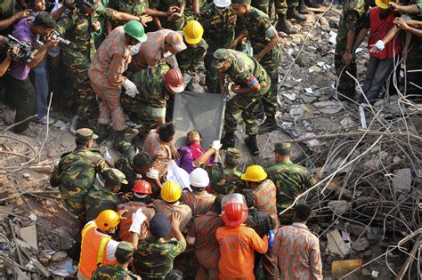 Bangladesh Woman Rescued After Days In Garment Factory Rubble