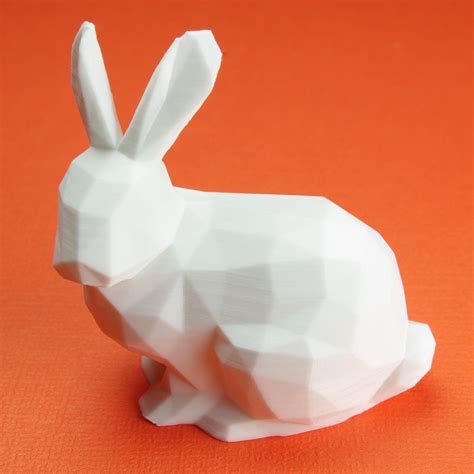 Doll & model making candle making food & fermenting. Download free STL file Lowpoly Stanford Bunny With Upright ...