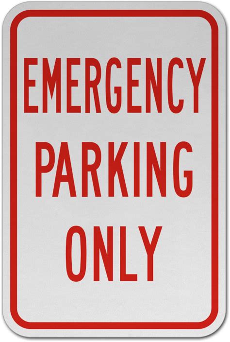 Order Emergency Parking Only Sign Online Save 10 W Discount