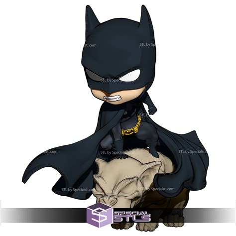 Chibi Batman 3D Model On Demon Base SpecialSTL