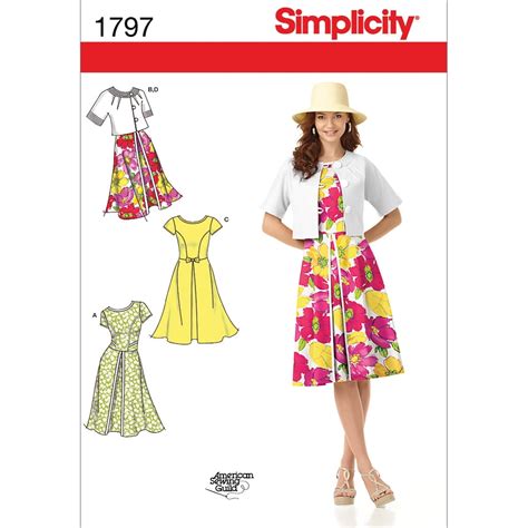 Simplicity Misses Dresses 6 8 10 12 14 Pk 1 Simplicity Patterns