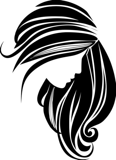 Digitalfil Women Haircut Svg Cut Files Silhouette Clipart The Best