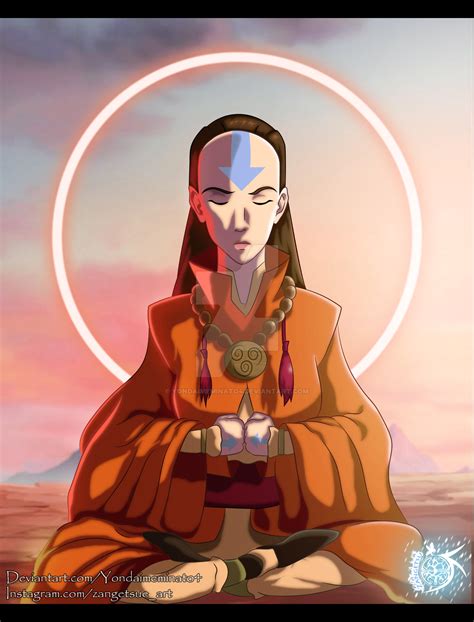 Avatar Yangchen Meditating By Yondaimeminato4 On Deviantart