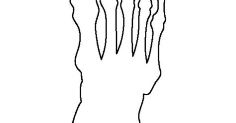 Skeleton Foot Pattern Use The Printable Outline For Crafts Creating