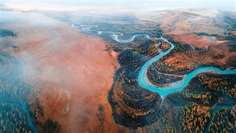 Premium Photo Panoramic View Of Chuya River In Kurai Steppe Altai