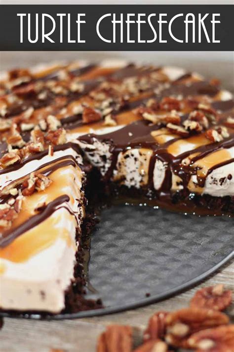 Turtle Cheesecake A Delicious No Bake Recipe The Country Chic Cottage