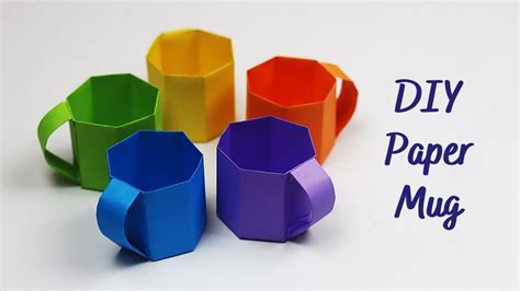 Diy Mini Paper Cup Paper Crafts For School Easy Origami Paper Cup
