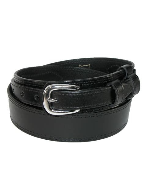 Mens Leather Removable Buckle Ranger Belt