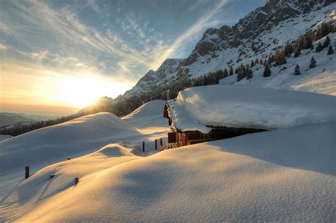 Fonds Decran Saison Hiver Autriche Montagnes Photographie De Paysage