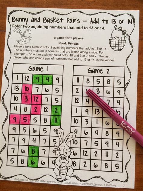 Ks1 and ks2 mixed mental maths taster. Easter Math Games NO PREP - In this game players hunt for ...