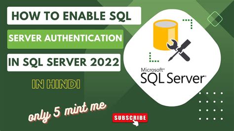 How To Enable SQL Server Authentication In SQL Server 2022 YouTube