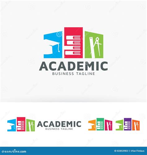Academic Logo Design Stock Vector Illustration Of Creativity 82853983