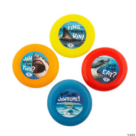 Discovery Shark Week™ Mini Flying Discs 12 Pc Oriental Trading