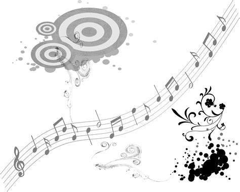 Black and white Musical note Musical notation - Musical ...