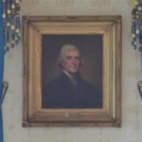 Portrait Of Thomas Jefferson In The White House In Washington Dc
